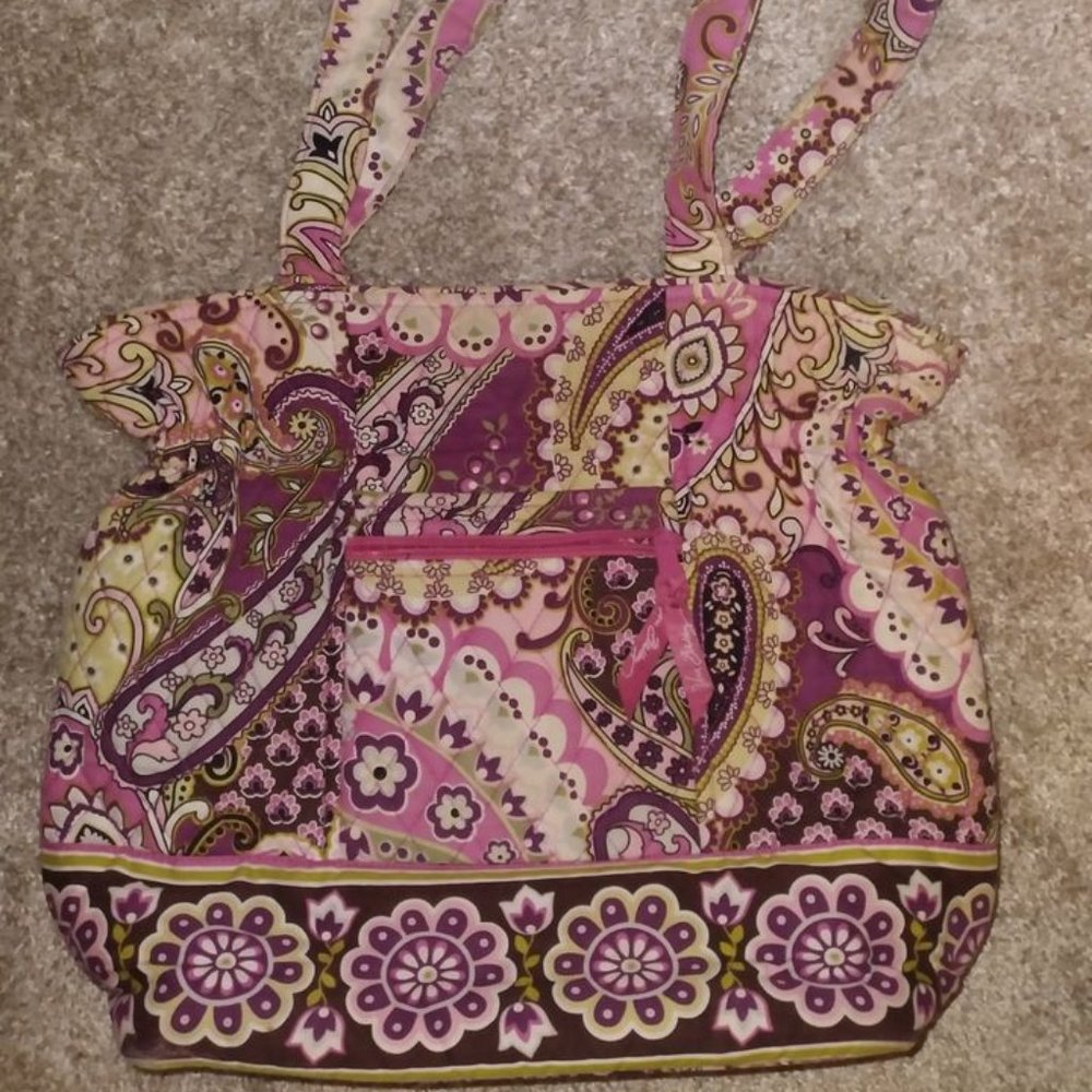 Vera Bradley Medium Shoulder Bag Very Berry Paisley
